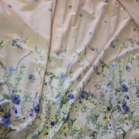 Suzanne Betro Cream Dress with Blue and Green Florals - Picture 11 of 17